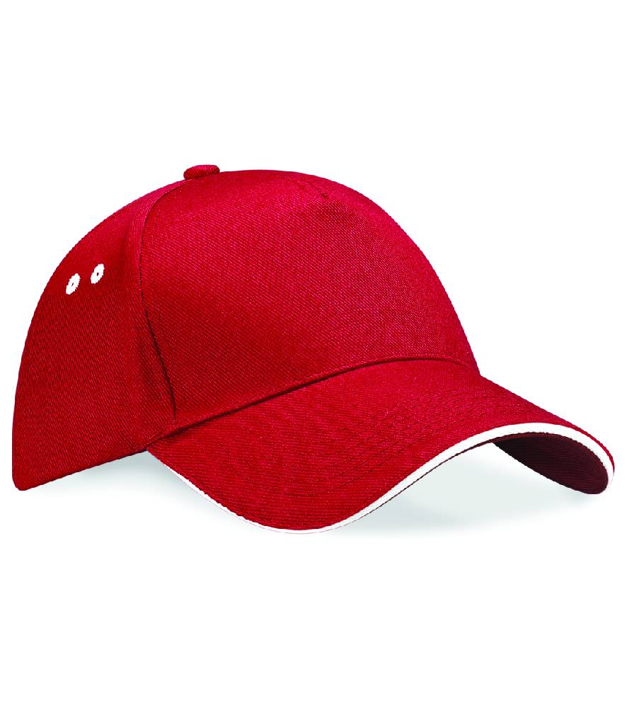 Beechfield Ultimate 5 Panel Cap with Sandwich Peak - BB15C