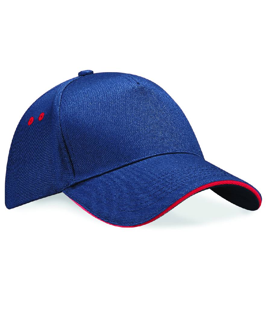 Beechfield Ultimate 5 Panel Cap with Sandwich Peak - BB15C