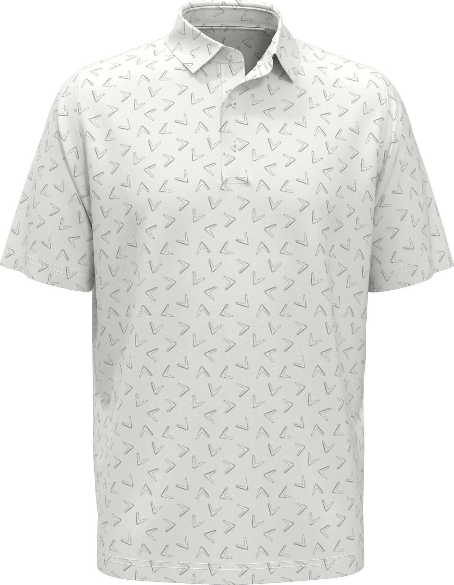 Callaway all over large chev printed polo shirt