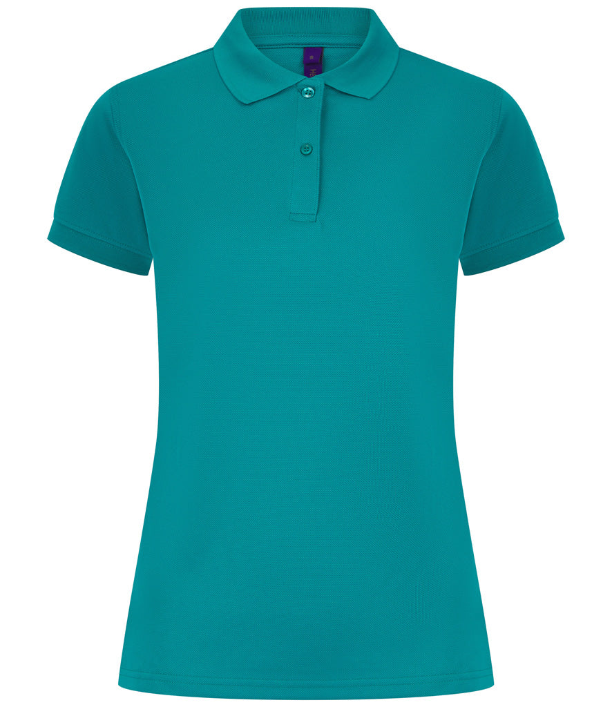 Henbury Ladies Coolplus® Wicking Piqué Polo Shirt (Sizes XS - Large)
