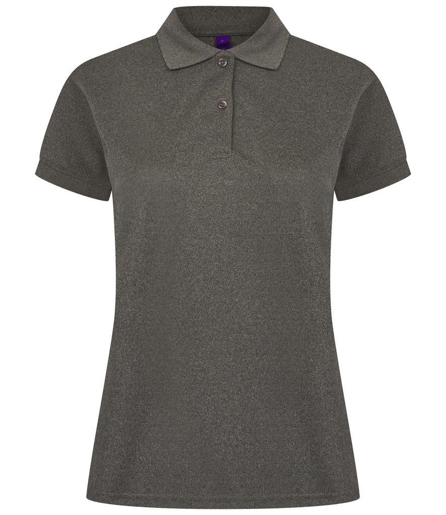 Henbury Ladies Coolplus® Wicking Piqué Polo Shirt (Sizes XS - Large)