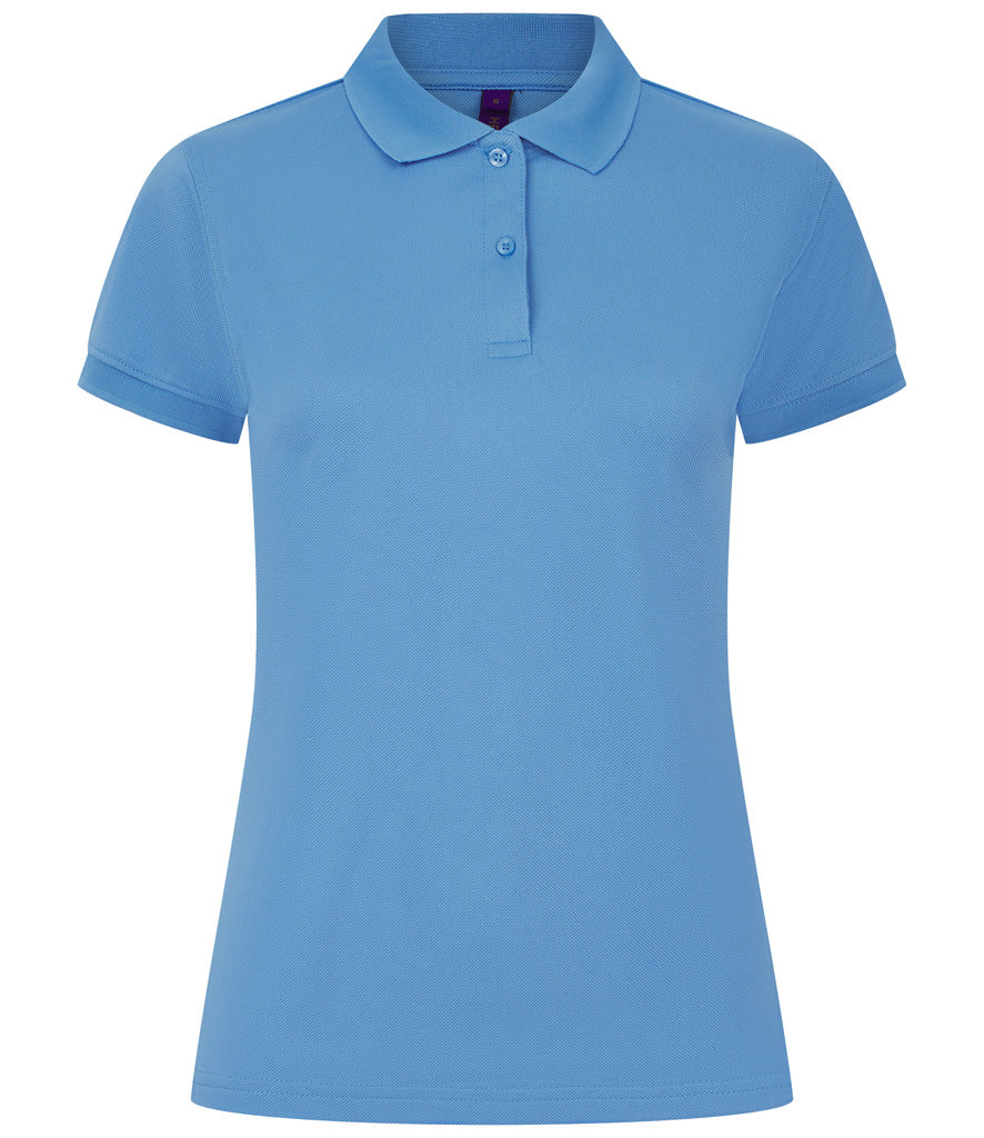 Henbury Ladies Coolplus® Wicking Piqué Polo Shirt (Sizes XS - Large)