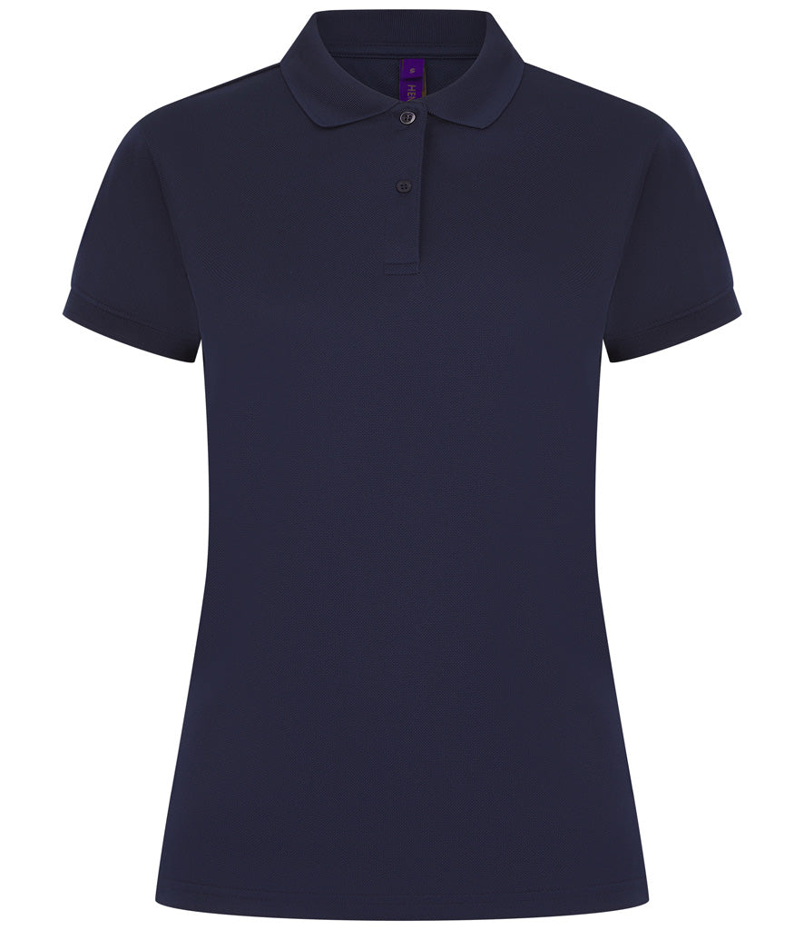 Henbury Ladies Coolplus® Wicking Piqué Polo Shirt (Sizes XS - Large)