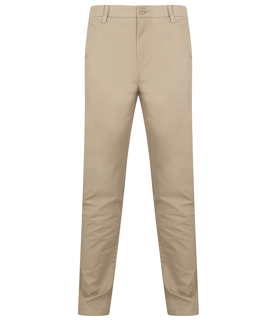 Henbury Stretch Flex Waistband Chino Trousers