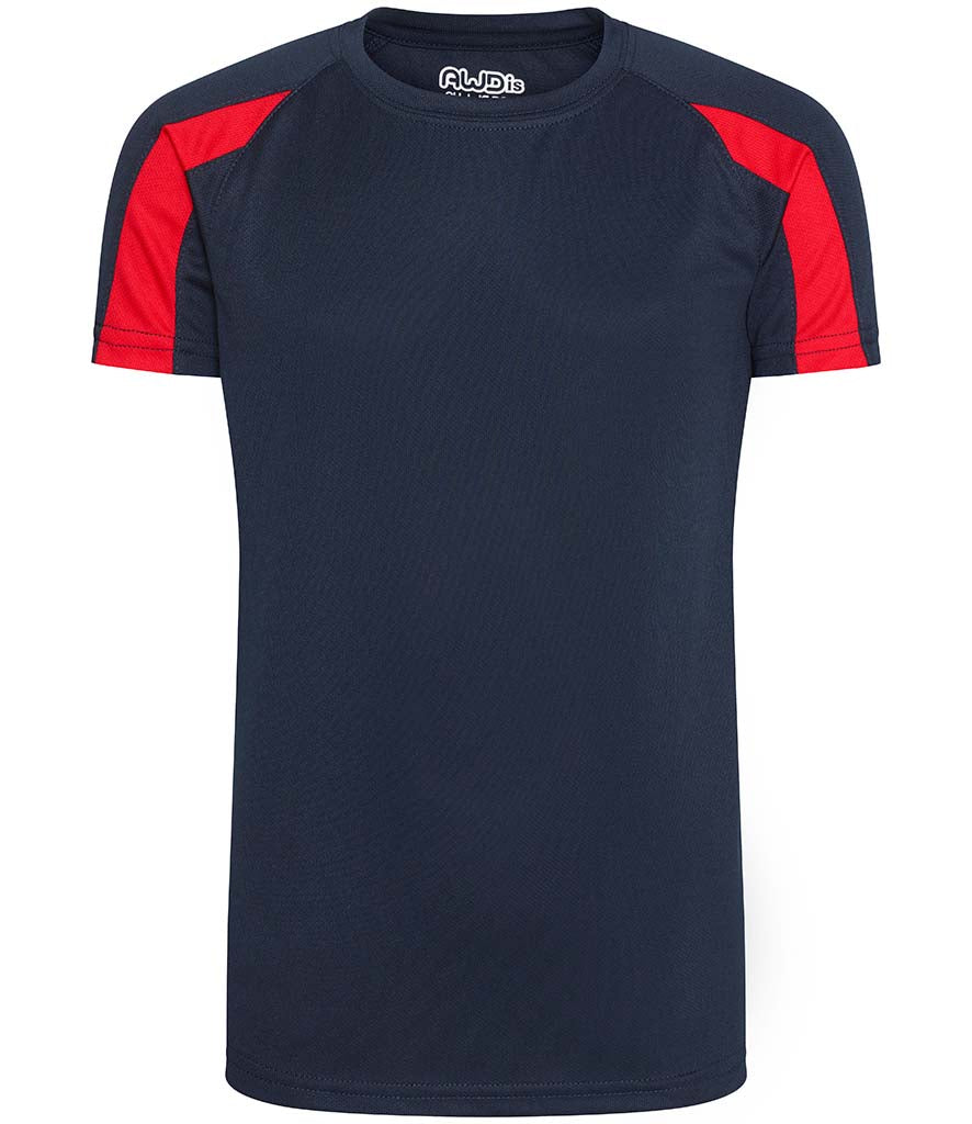 AWDis Just Cool Kid's Contrast Wicking T-Shirt