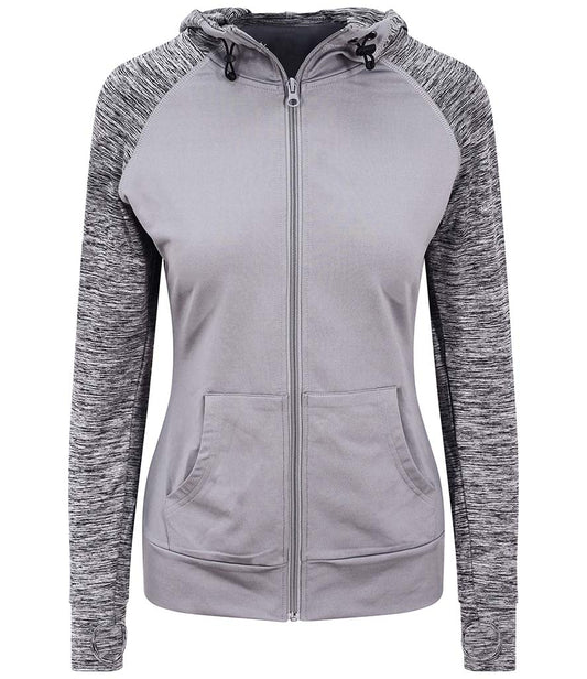 AWDis Ladies Cool Contrast Zoodie (zipped hoodie)