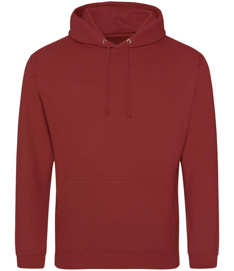 AWDis College Hoodie (Reds & Pinks in sizes XL-5XL)