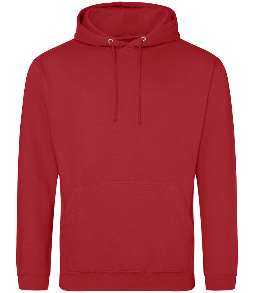 AWDis College Hoodie (Reds & Pinks in sizes XL-5XL)