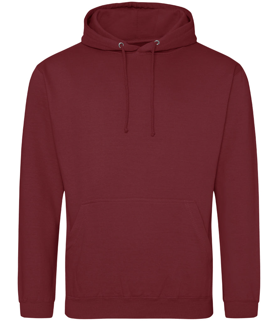 AWDis College Hoodie (Reds & Pinks in sizes XL-5XL)