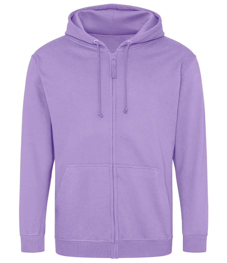 AWDis Just Hoods Unisex Zoodie (zipped hoodie) Sizes 2XL-5XL