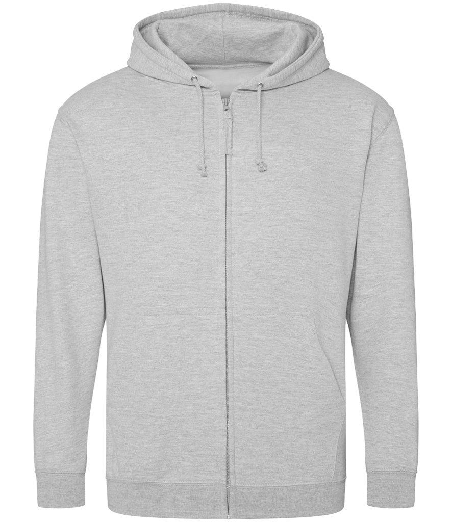 AWDis Just Hoods Unisex Zoodie (zipped hoodie) Sizes 2XL-5XL