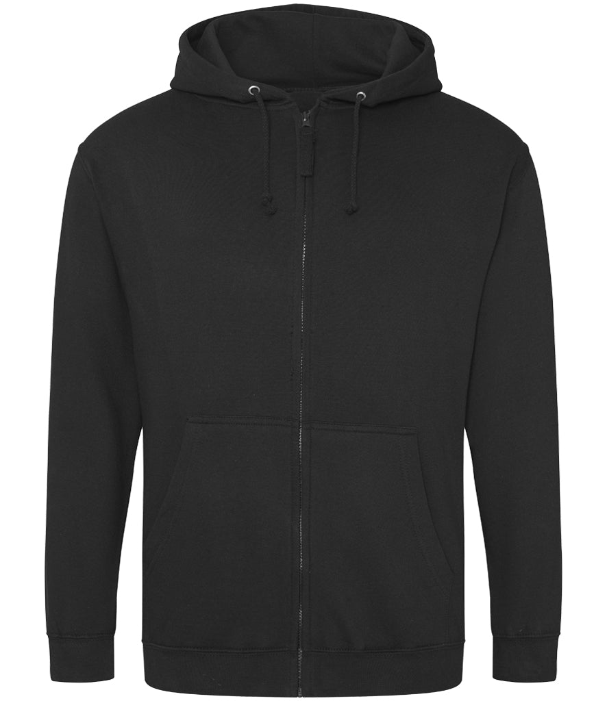 AWDis Just Hoods Unisex Zoodie (zipped hoodie) Sizes 2XL-5XL