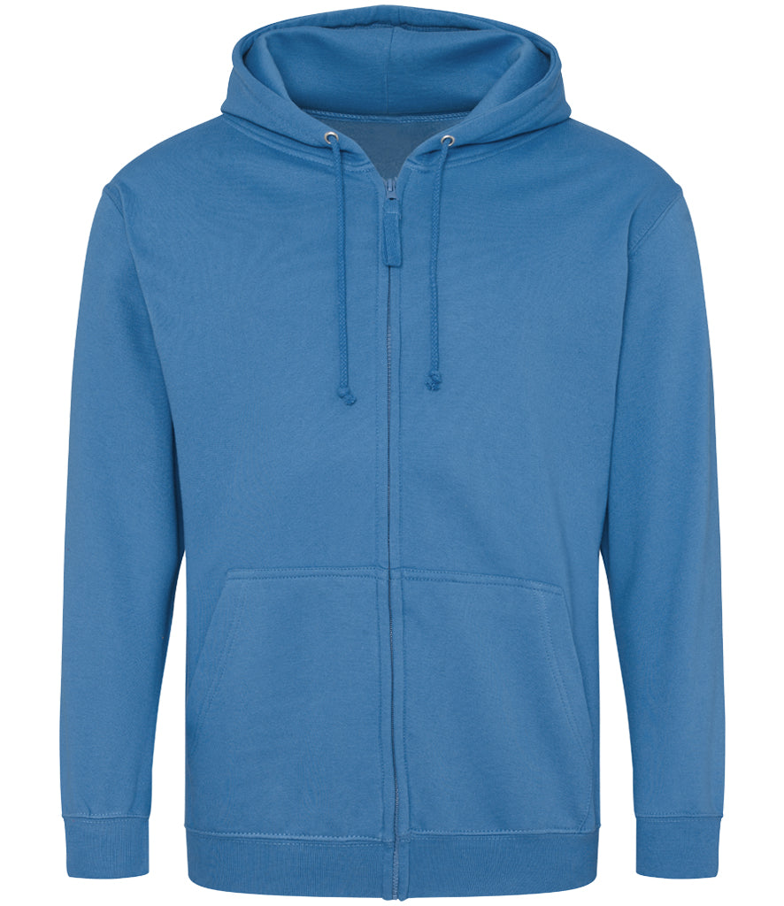 AWDis Just Hoods Unisex Zoodie (zipped hoodie) Sizes 2XL-5XL