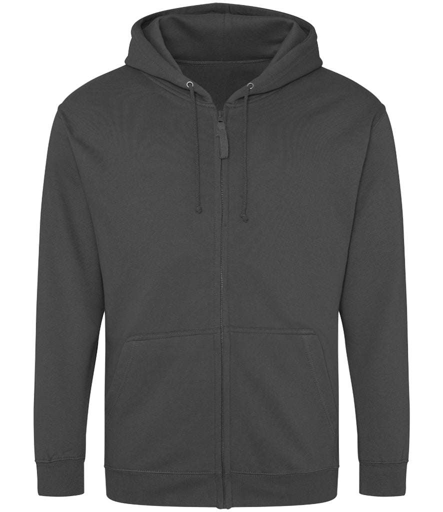 AWDis Just Hoods Unisex Zoodie (zipped hoodie) Sizes 2XL-5XL