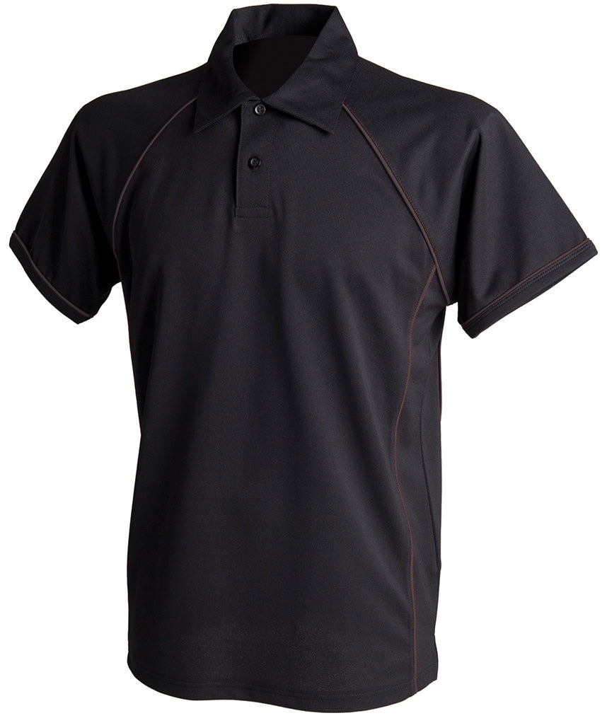 Finden + Hales Performance Piped Polo Shirt
