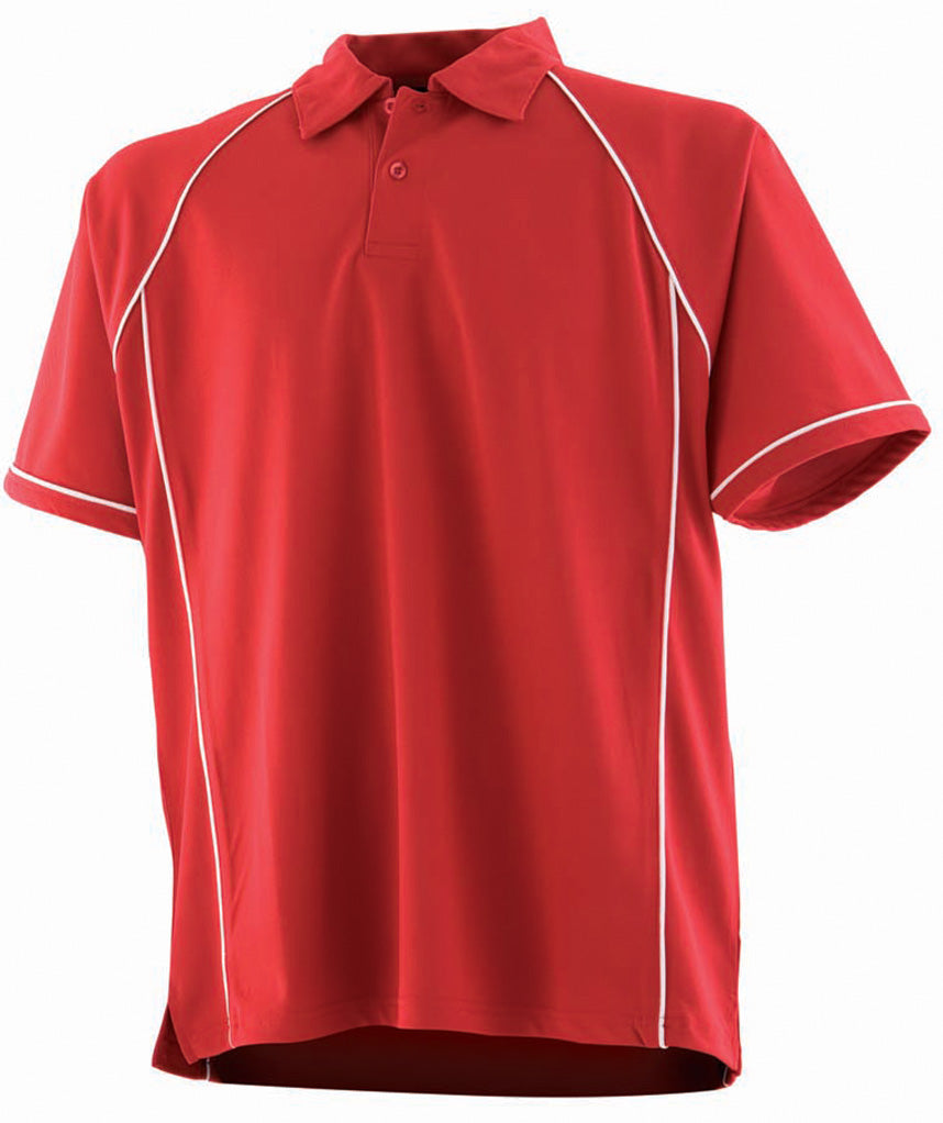 Finden + Hales Performance Piped Polo Shirt
