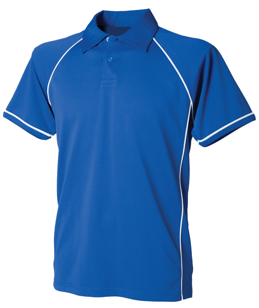 Finden + Hales Performance Piped Polo Shirt