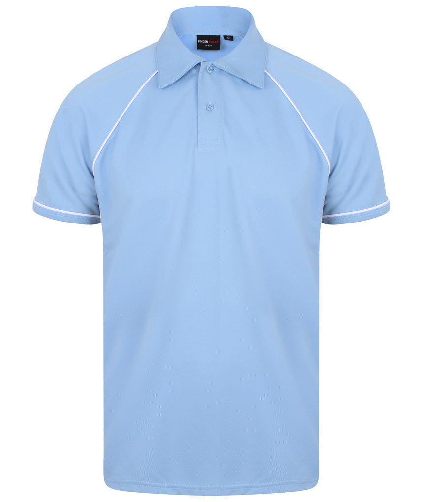 Finden + Hales Performance Piped Polo Shirt
