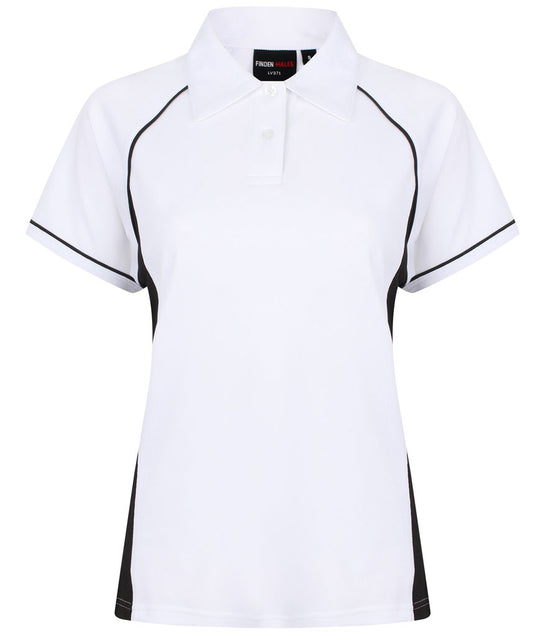 Finden + Hales Ladies Performance Piped Polo Shirt