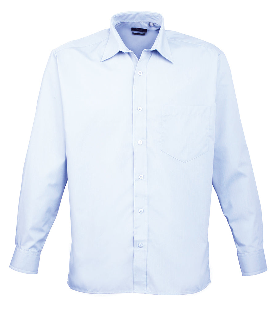 Premier Long Sleeve Poplin Shirt (21" - 23" neck) - PR200
