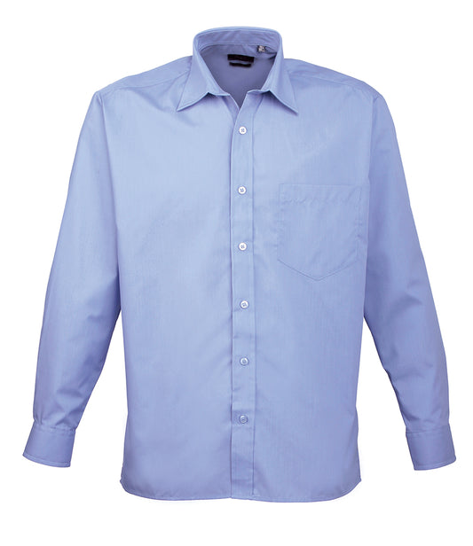 Premier Long Sleeve Poplin Shirt (14.5" - 17" neck) - PR200