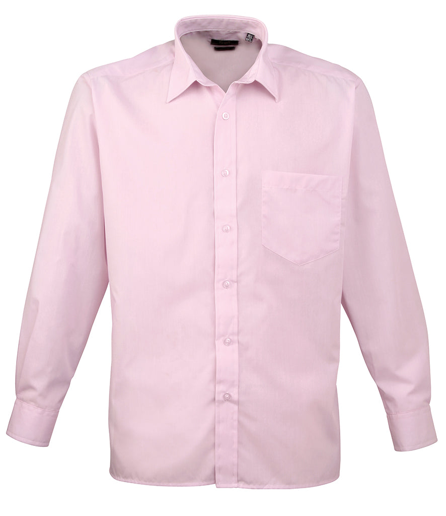 Premier Long Sleeve Poplin Shirt (14.5" - 17" neck) - PR200