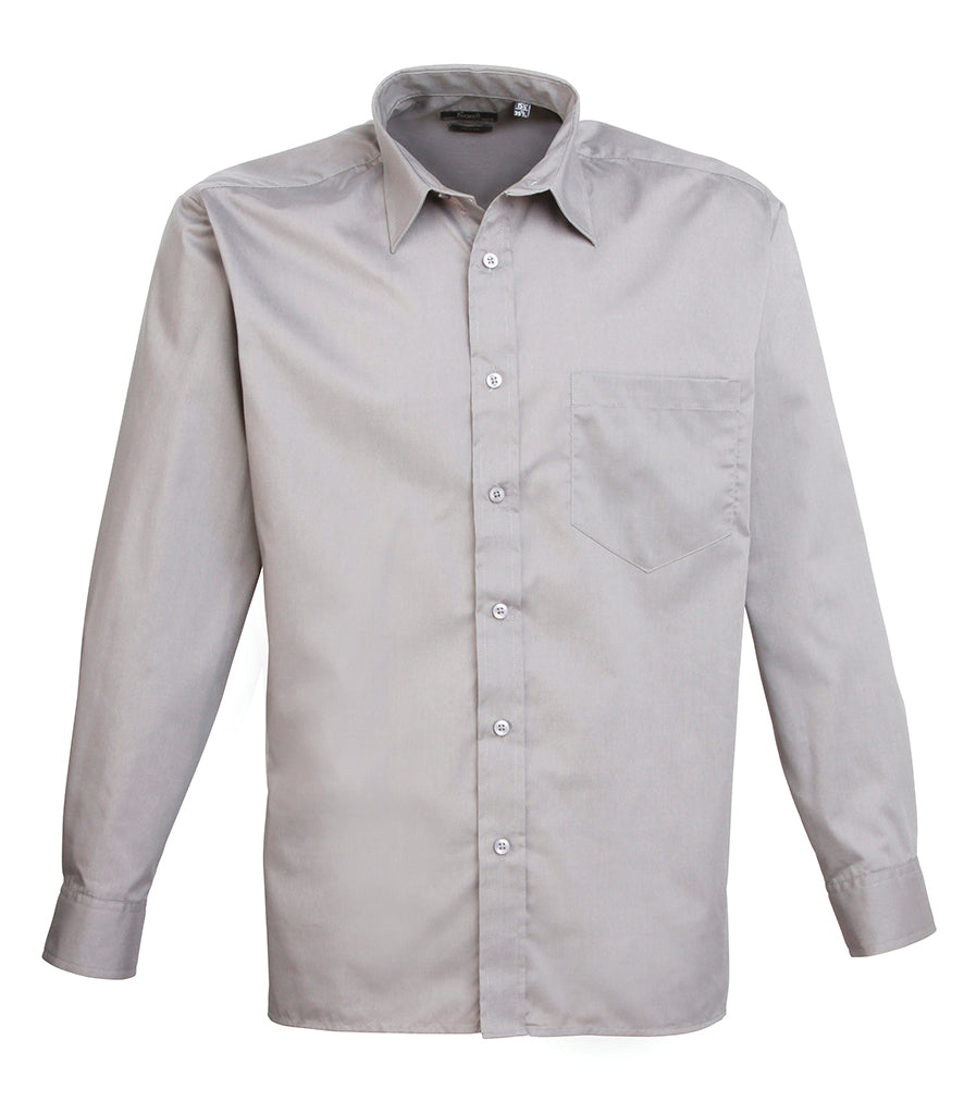 Premier Long Sleeve Poplin Shirt (21" - 23" neck) - PR200