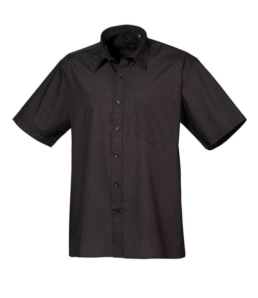 Premier Short Sleeve Poplin Shirt (20" - 23" neck) - PR202