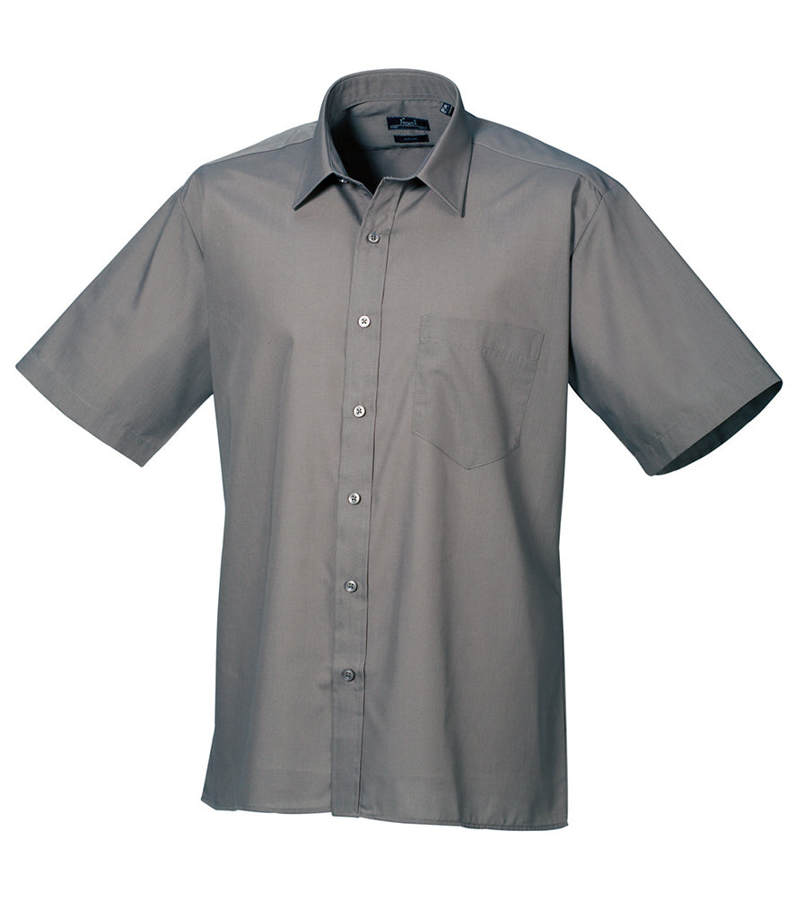 Premier Short Sleeve Poplin Shirt (20" - 23" neck) - PR202