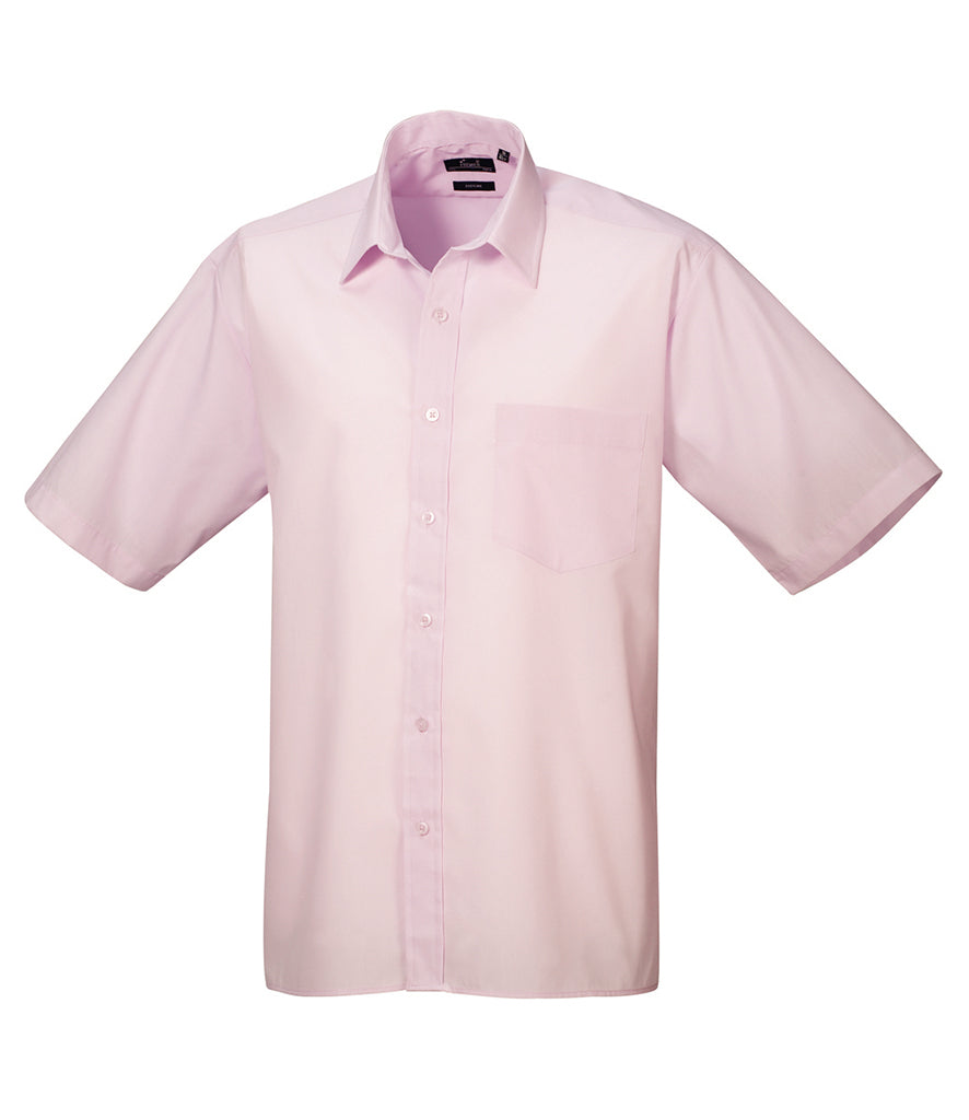 Premier Short Sleeve Poplin Shirt (20" - 23" neck) - PR202