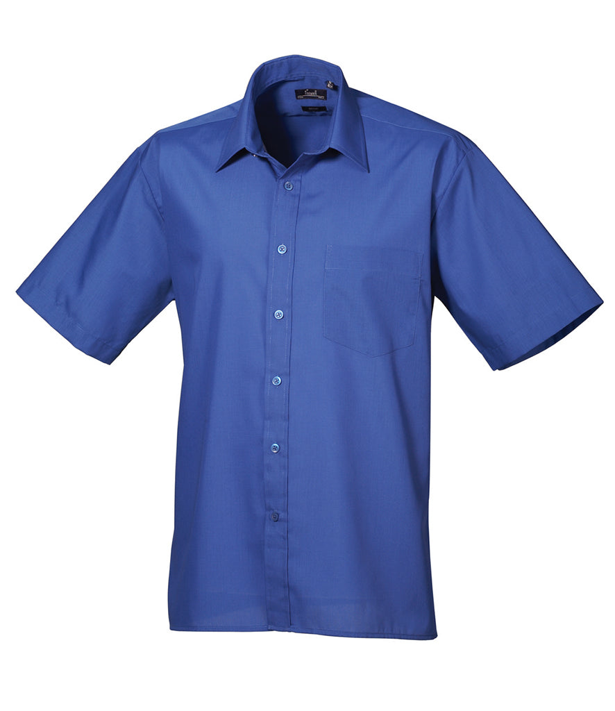 Premier Short Sleeve Poplin Shirt (20" - 23" neck) - PR202