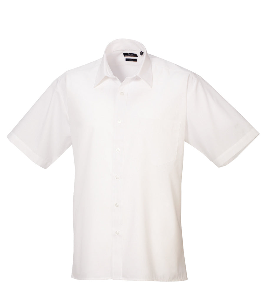 Premier Short Sleeve Poplin Shirt (20" - 23" neck) - PR202