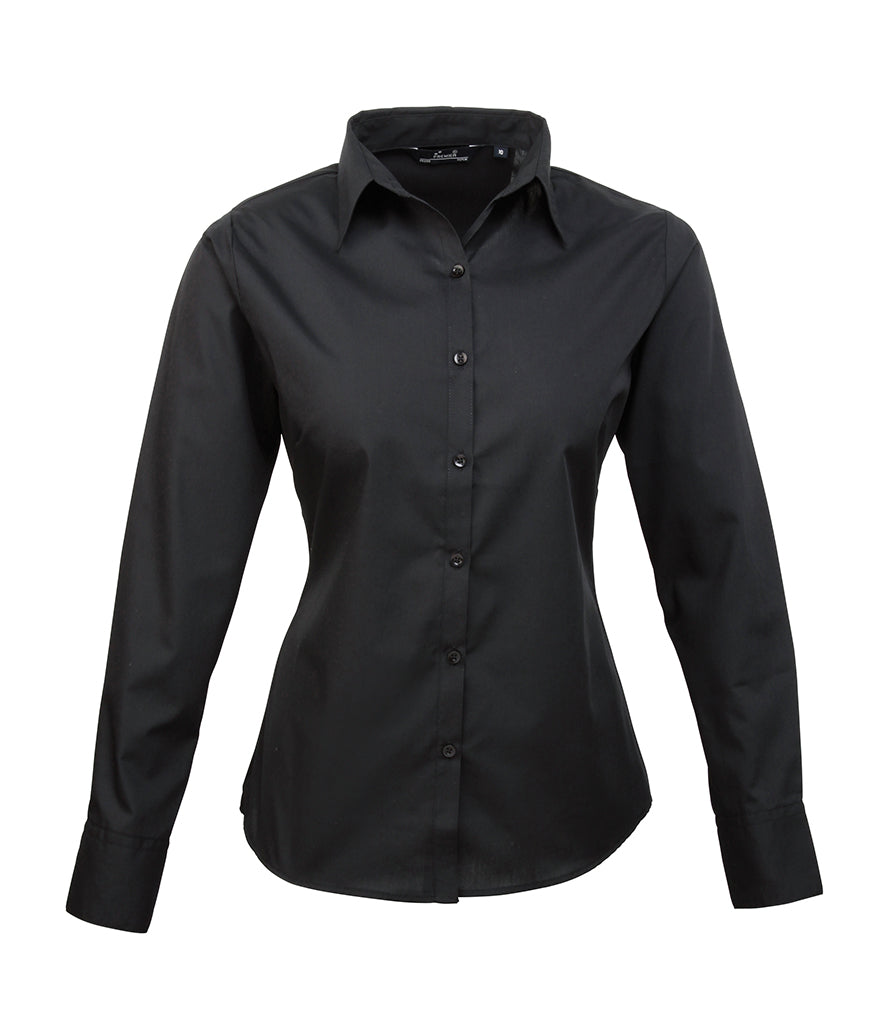 Premier Ladies Long Sleeve Blouse (sizes 26 to 30) - PR300