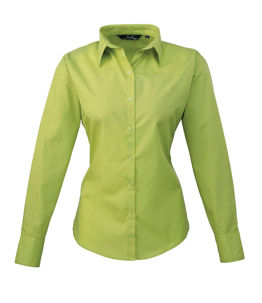 Premier Ladies Long Sleeve Blouse (sizes 26 to 30) - PR300