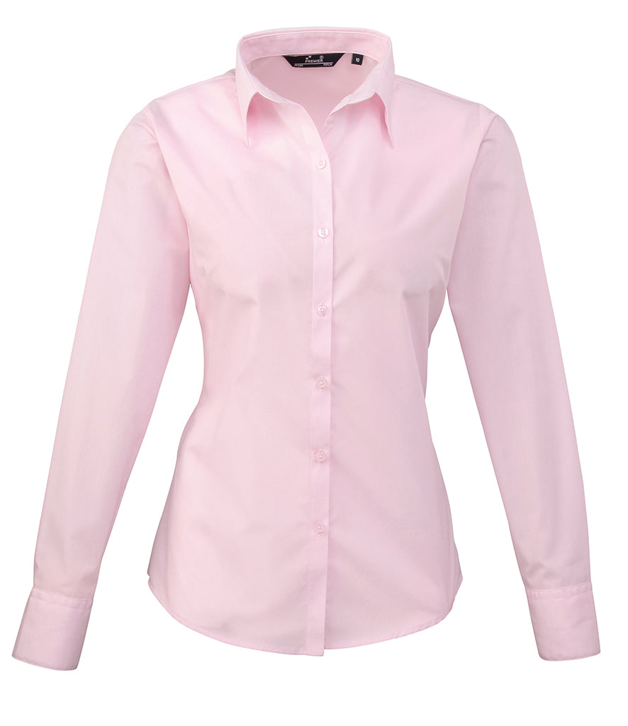 Premier Ladies Long Sleeve Blouse (sizes 26 to 30) - PR300