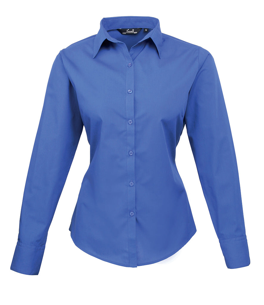 Premier Ladies Long Sleeve Blouse (sizes 26 to 30) - PR300