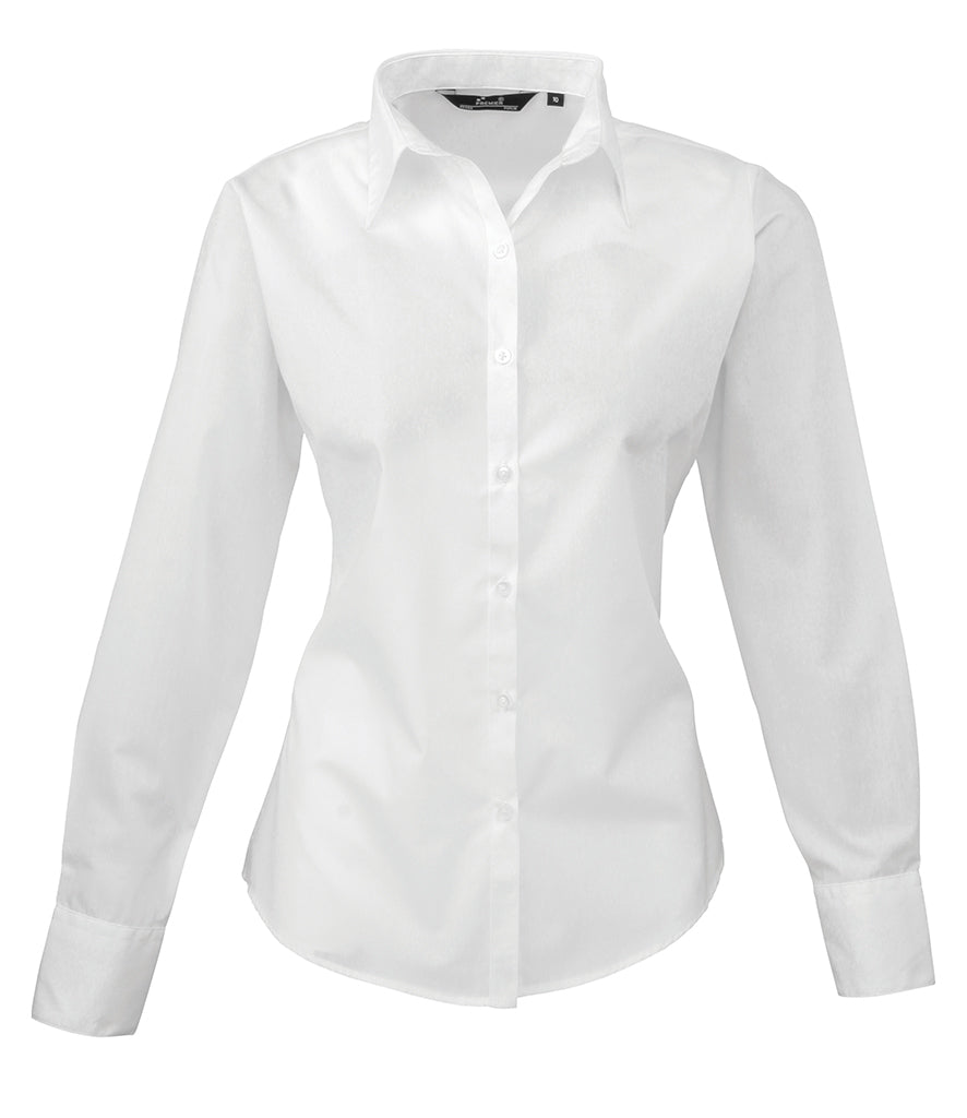 Premier Ladies Long Sleeve Blouse (sizes 26 to 30) - PR300