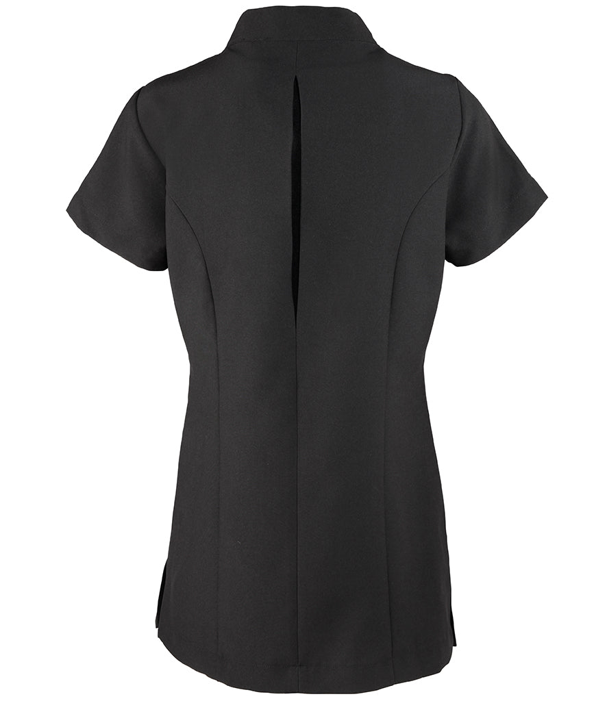 Premier Ladies Blossom Short Sleeve Tunic (Black)