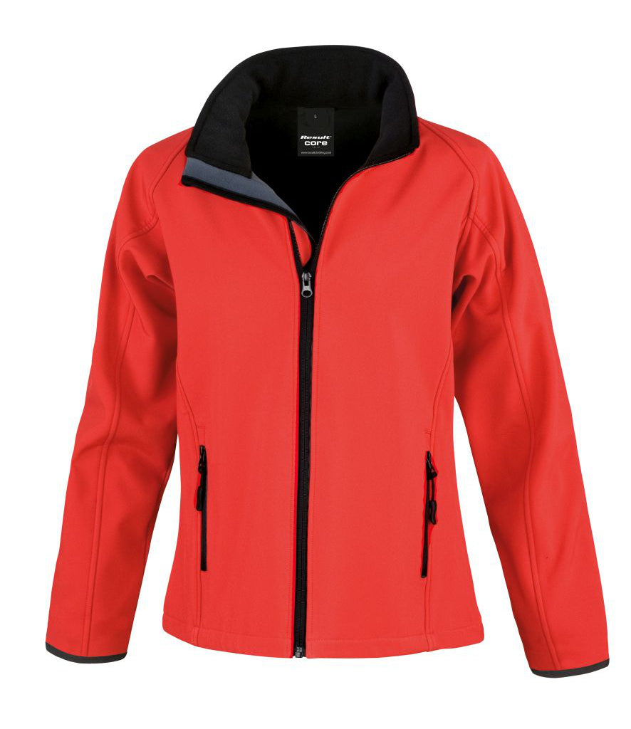 Result Core Female Printable Soft Shell Jacket