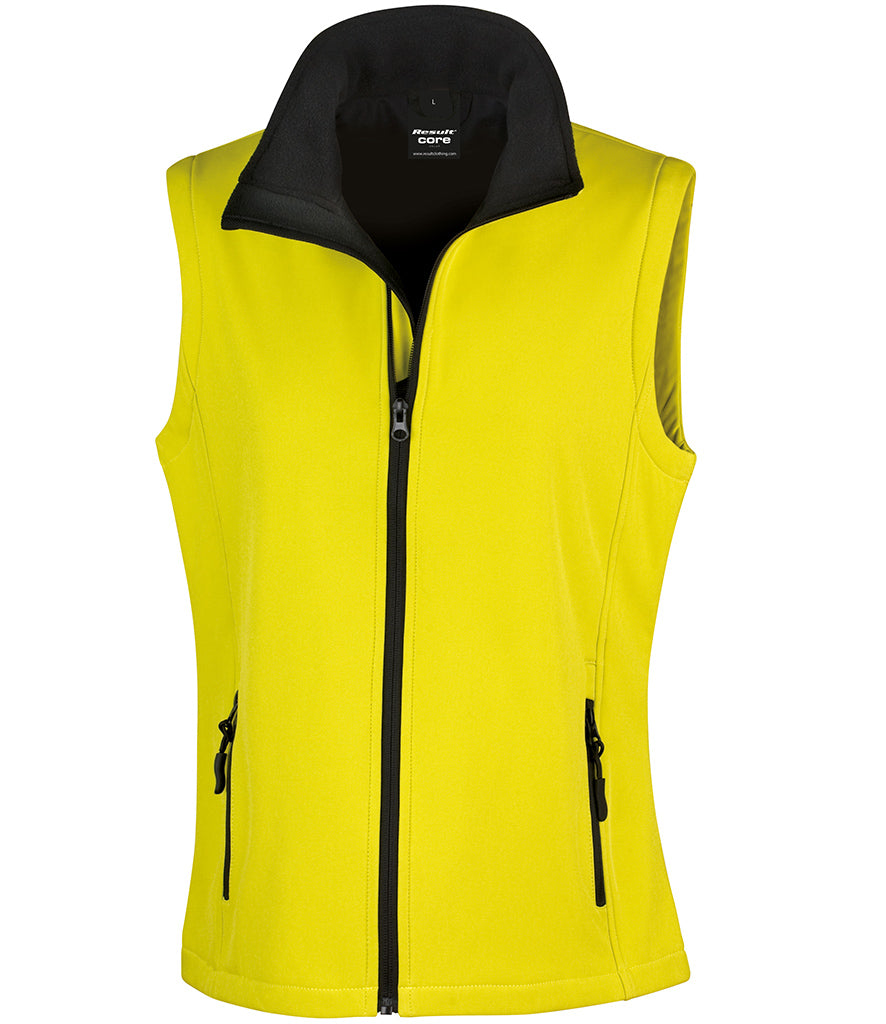 Result Core Ladies Printable Soft Shell Bodywarmer
