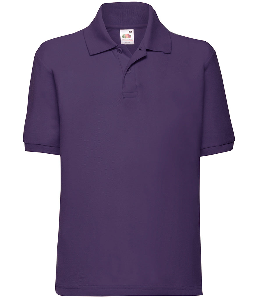 Fruit of the Loom Kids Poly/Cotton Pique Polo Shirt