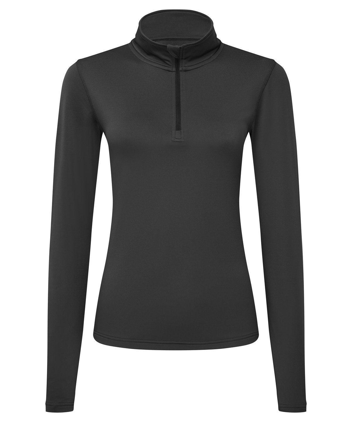 TriDri® ladies recycled long sleeve brushed back ¼ zip top