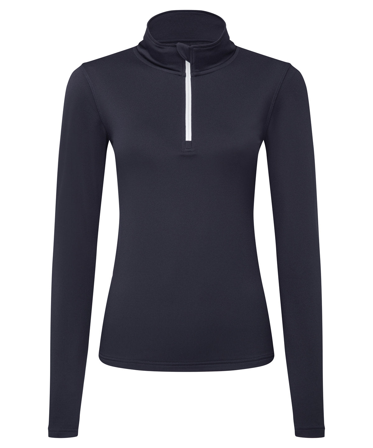 TriDri® ladies recycled long sleeve brushed back ¼ zip top