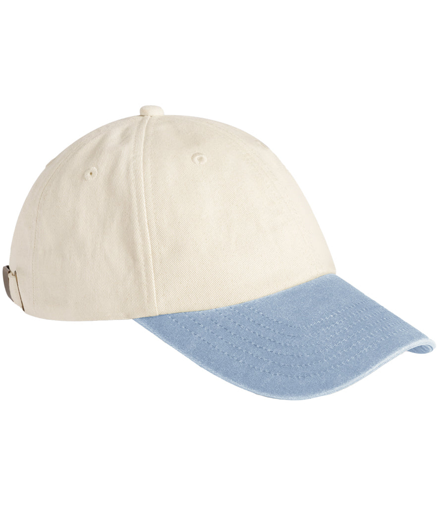 Beechfield Contrast Peak Low Profile Vintage Cap