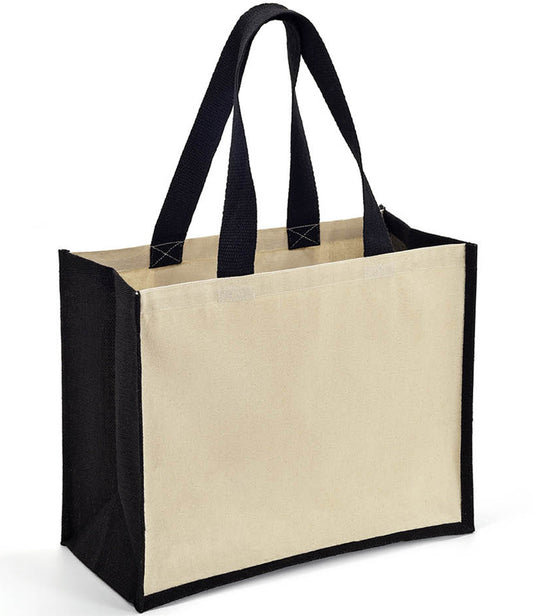Brand Lab Jute and Canvas Shopper - BR101