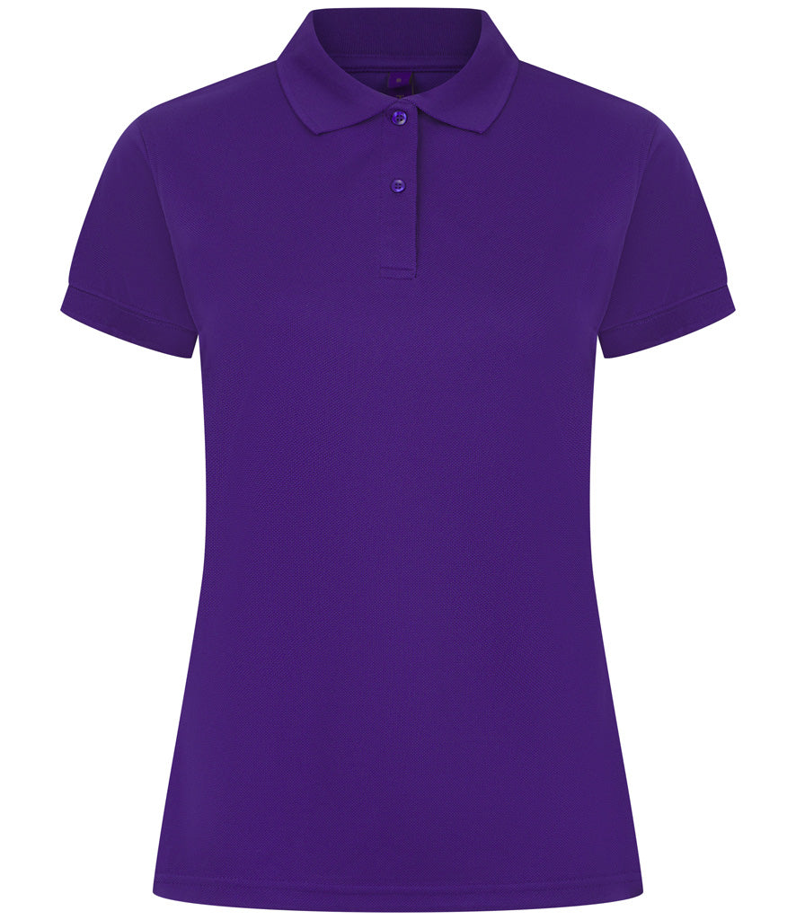 Henbury Ladies Coolplus® Wicking Piqué Polo Shirt (Sizes XS - Large)