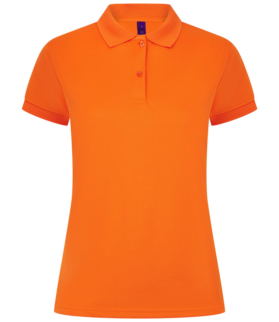 Henbury Ladies Coolplus® Wicking Piqué Polo Shirt (Sizes XS - Large)