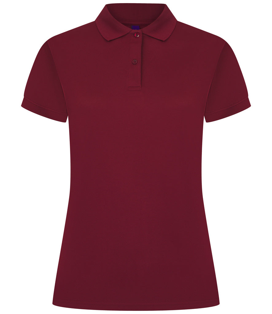 Henbury Ladies Coolplus® Wicking Piqué Polo Shirt (Sizes XS - Large)