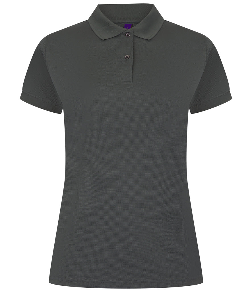 Henbury Ladies Coolplus® Wicking Piqué Polo Shirt (Sizes XS - Large)