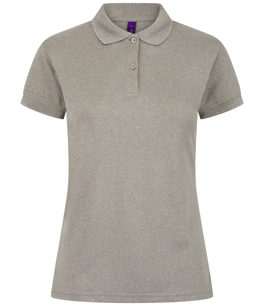 Henbury Ladies Coolplus® Wicking Piqué Polo Shirt (Sizes XS - Large)
